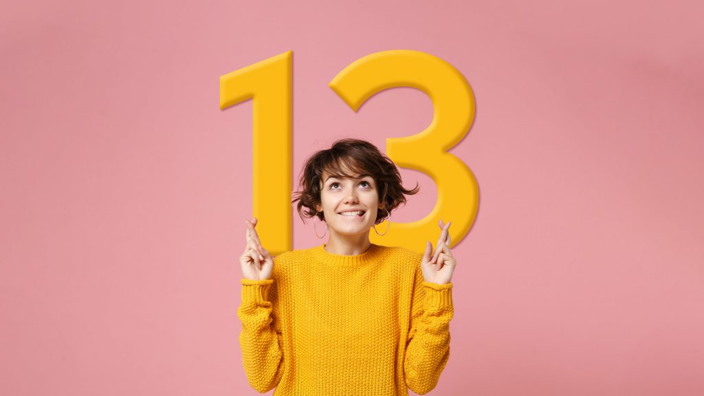 Por que é que o número 13 pode ser um sinal de boa sorte?